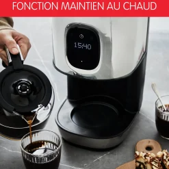 Cafetiere Filtre Programmable Inox Moulinex Majestuo Ecran Tactile