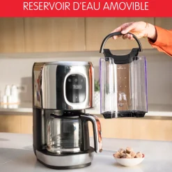 Cafetiere Filtre Programmable Inox Moulinex Majestuo Ecran Tactile