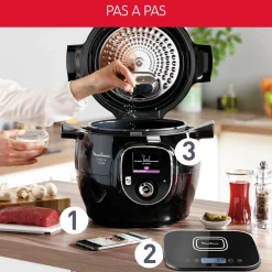 Cookeo + Connect, Multicuiseur Connecte, 6L (2/6 Pers.), Balance De Cuisine