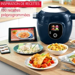 Cookeo+ 150 Recettes Bleu, Avec Louche Incluse