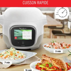 Cookeo Touch Mini, Multicuiseur Connecte, 3L (2 Pers.), Ecran Tactile