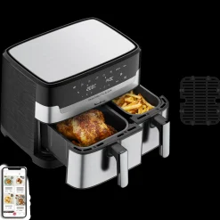 Friteuse A Air Dual Easy Fry & Grill 8,3 L En Acier Inoxydable