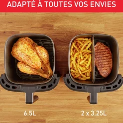 Friteuse A Air Easy Fry & Grill Xxl 6,5 L, Air Fryer, Grill, 8 Prog., 2 Zones Cuisson