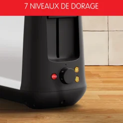 Grille Pain Subito Inox, 1 Longue Fente Longue 25 Cm, 7 Niveaux De Dorage