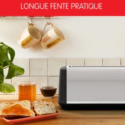 Grille Pain Subito Inox, 1 Longue Fente Longue 25 Cm, 7 Niveaux De Dorage