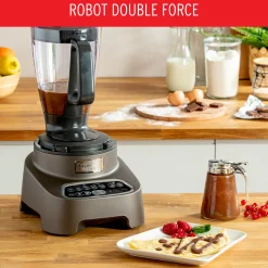 Robot Double Force, 1000 W, 10 Accessoires, 6 Vitesses